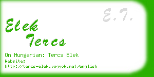 elek tercs business card